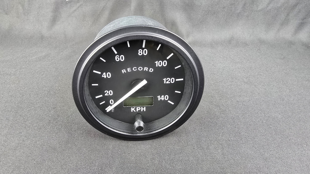 0-140 KPH Speedometer - Black Bezel - R175-12/24-B