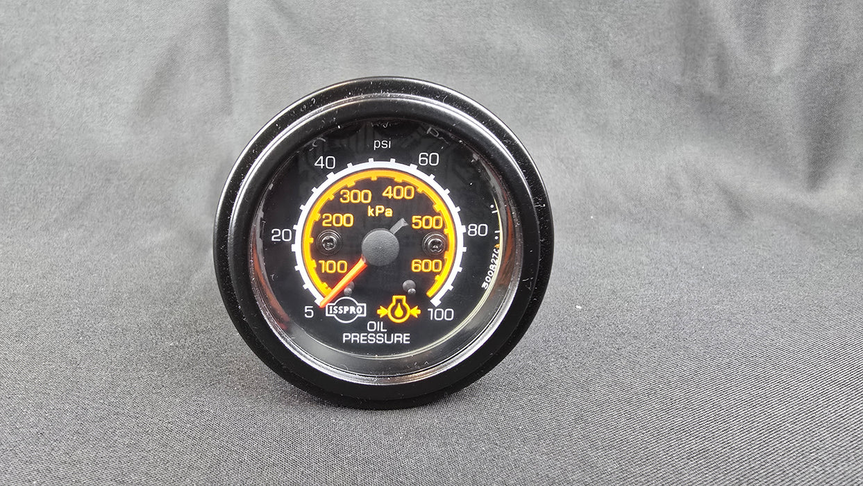 ISSPRO - 2 Inch Mechanical Oil Pressure Gauge - 0-100PSI - R9001