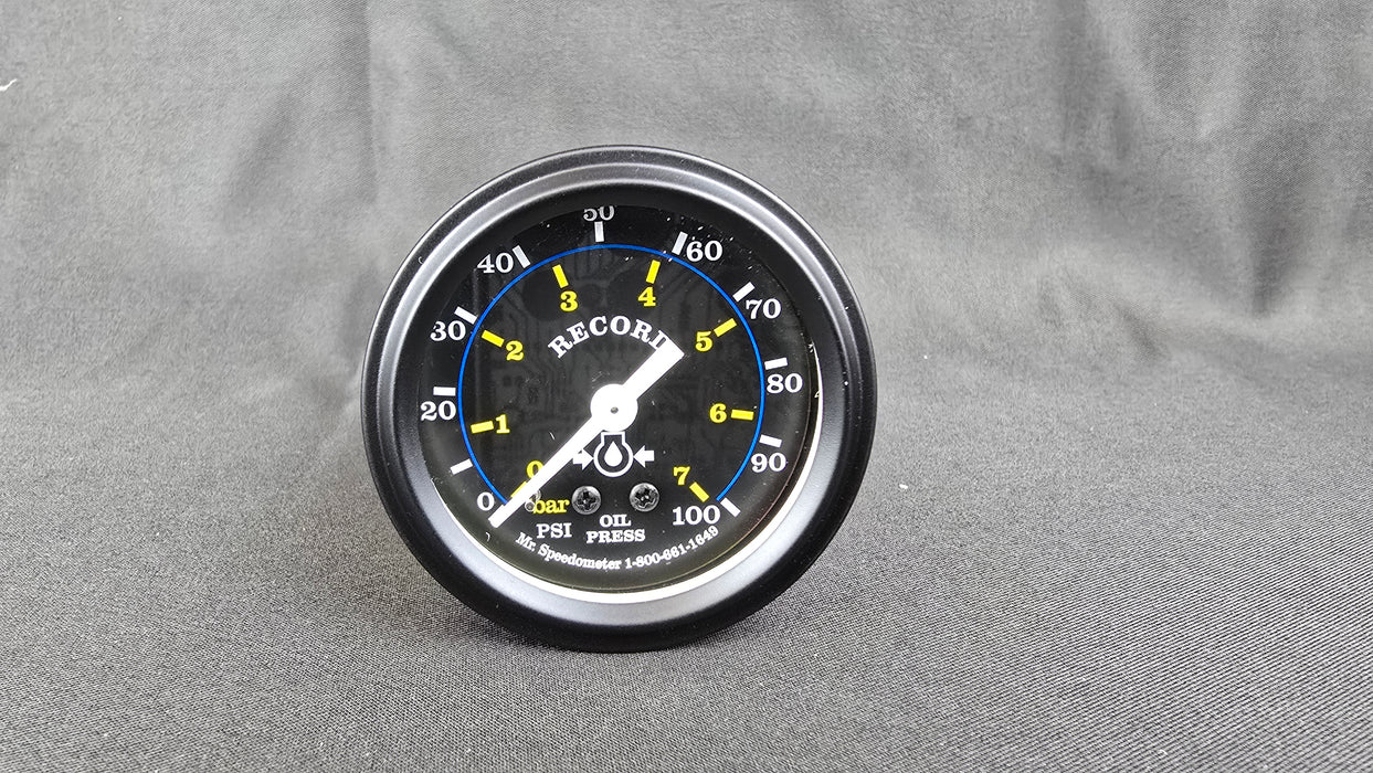 2 Inch Mechanical Oil Pressure Gauge - 0-100PSI - HG114