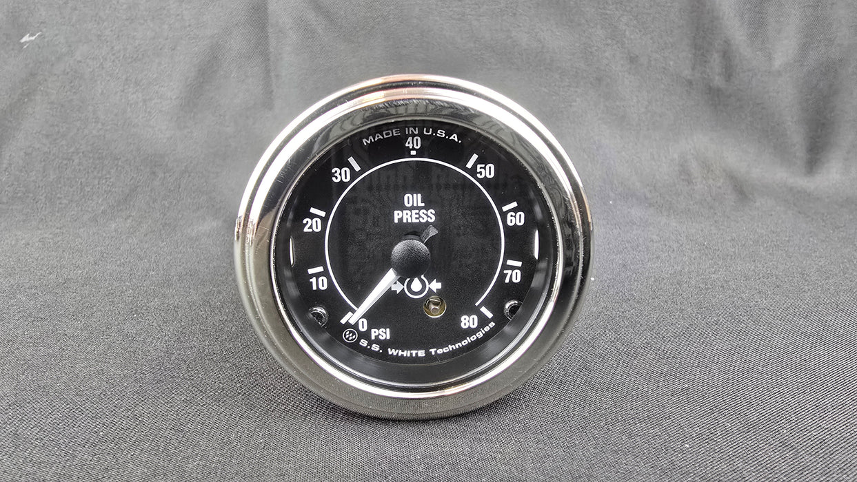 2 Inch Mechanical Oil Pressure Gauge - 0-80PSI - HG159