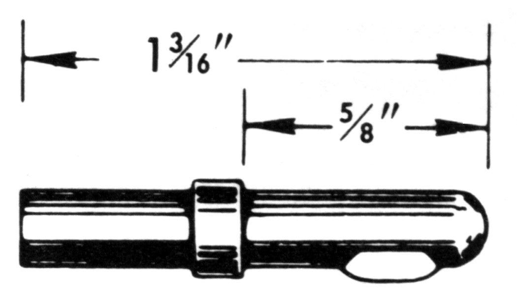 0.203 Tang Speedometer Cable Tip - HT102