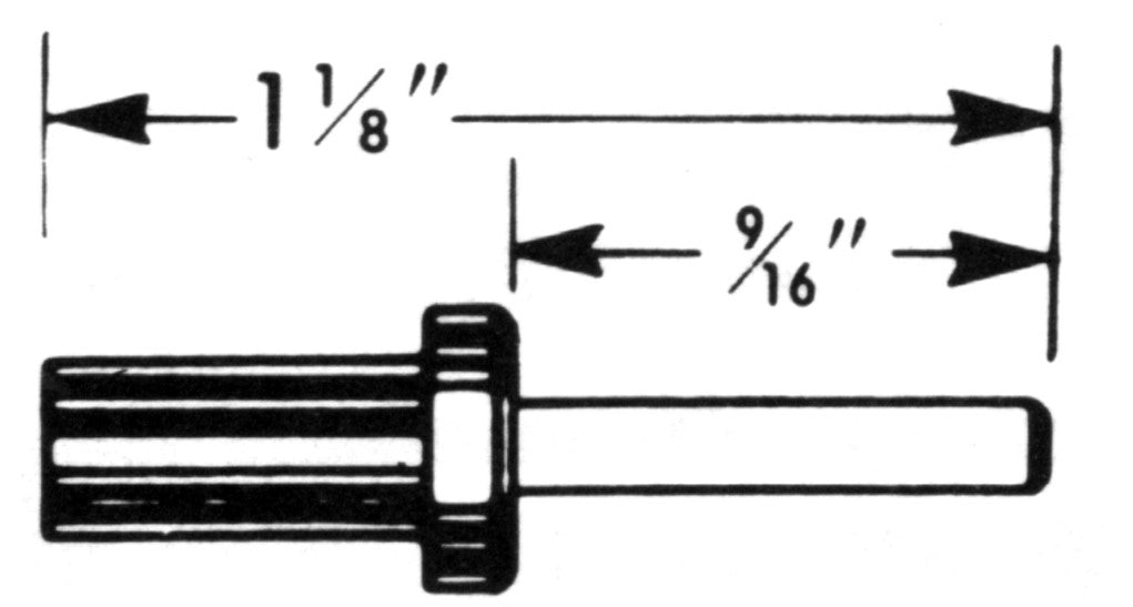 0.104 Square Speedometer Cable Tip - HT109