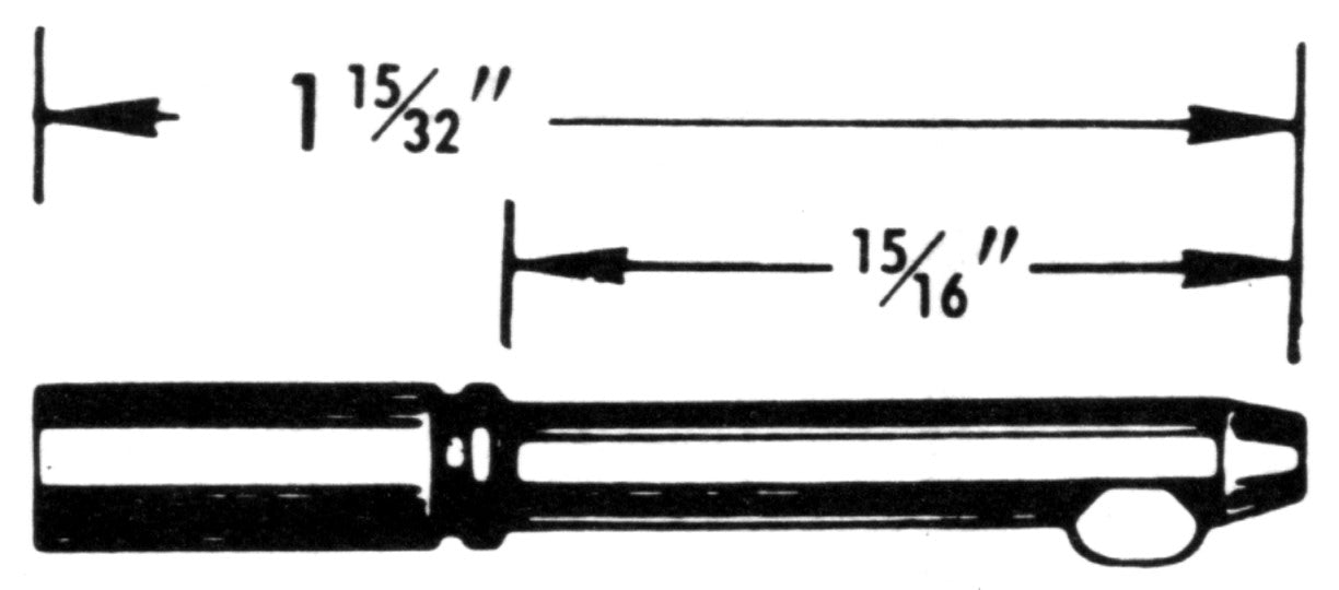 0.156 Tang Speedometer Cable Tip - HT101