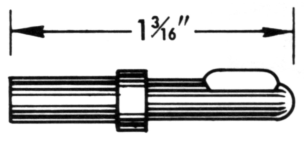 0.187 Tang Speedometer Cable Tip - HT103