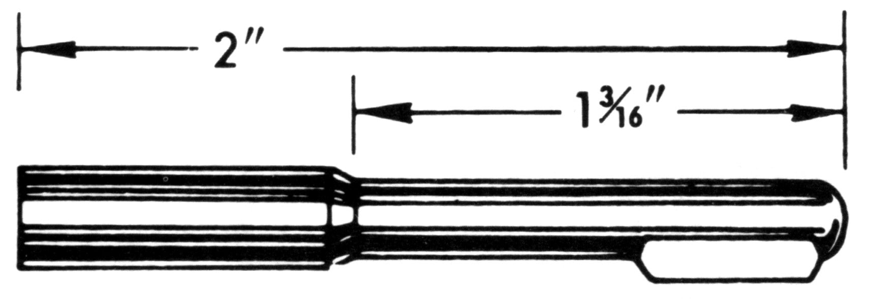 0.203 Tang Speedometer Cable Tip - HT104