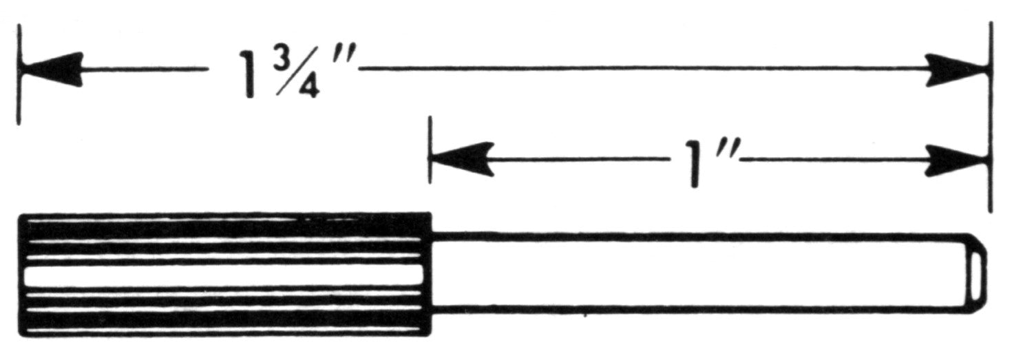 0.150 Square Speedometer Cable Tip - HT105