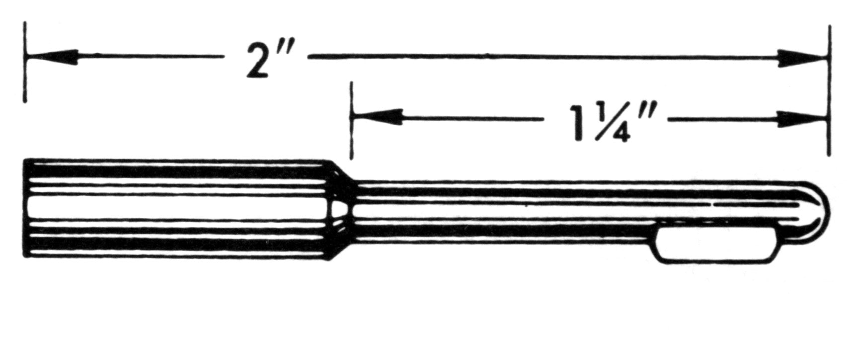 0.156 Tang Speedometer Cable Tip - HT116