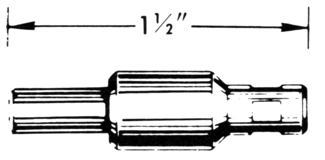 0.105 Internal Square Speedometer Cable Tip - HT117