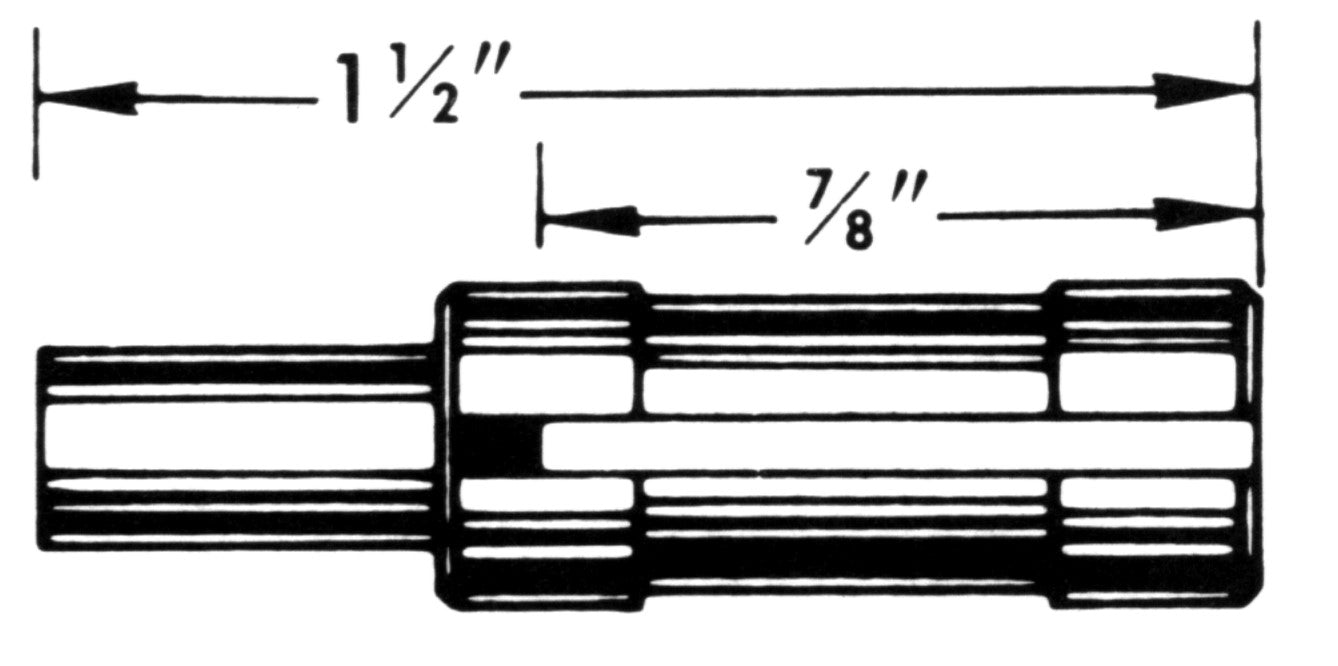 0.203 Internal Tang Speedometer Cable Extension Tip - HT120