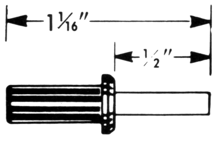 0.124 Square Speedometer Cable Tip - HT123