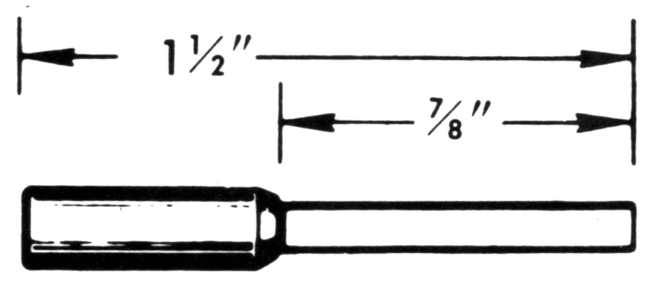 0.124 Square Speedometer Cable Tip - HT124