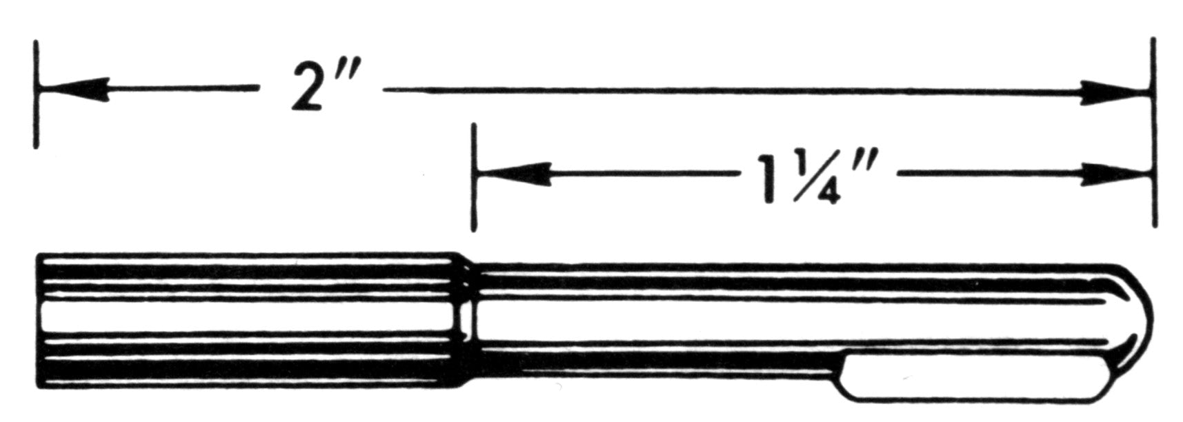 0.187 Tang Speedometer Cable Tip - HT132