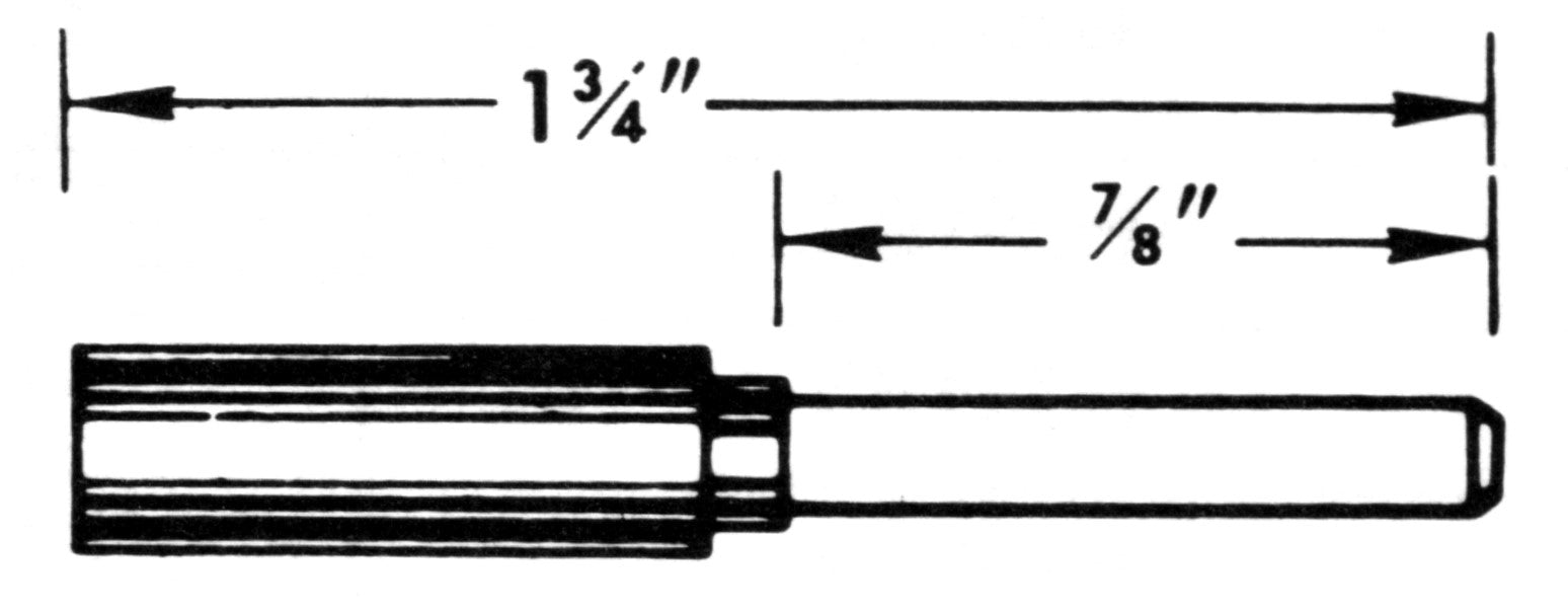 0.150 Square Speedometer Cable Tip - HT133