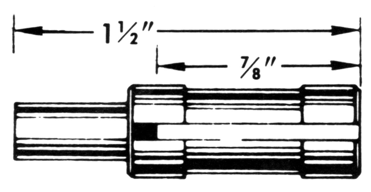 0.203 Internal Tang Speedometer Cable Tip - HT137