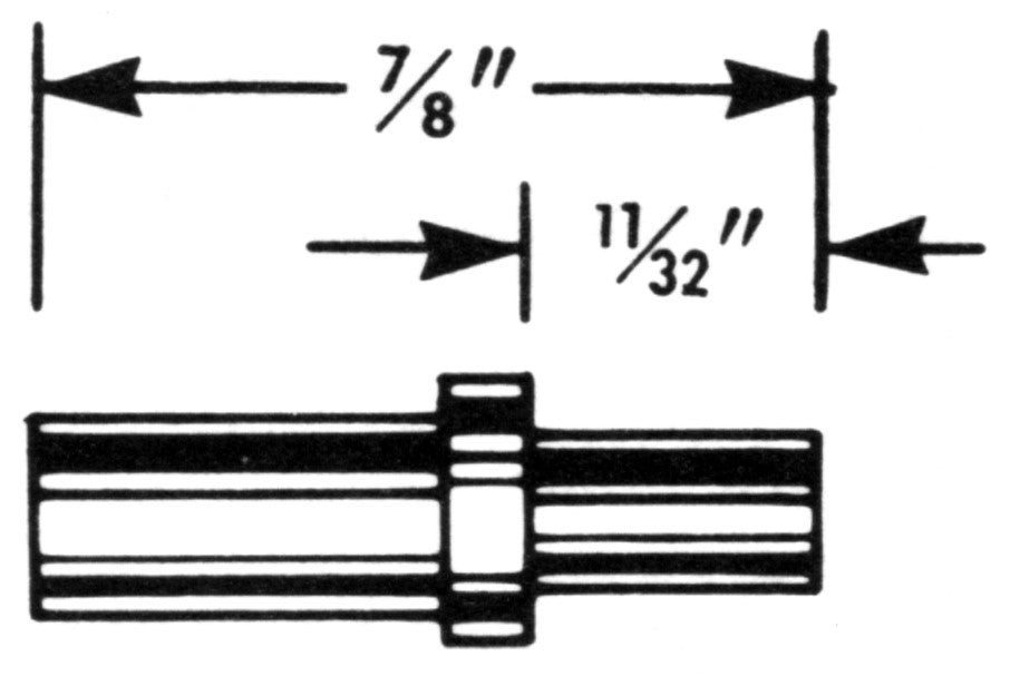 0.105 Internal Square Speedometer Cable Tip - HT141