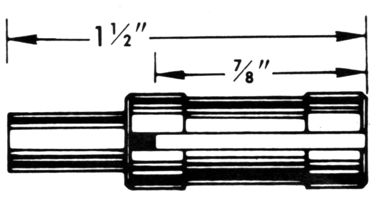 0.187 Internal Tang Speedometer Cable Extension Tip - HT149