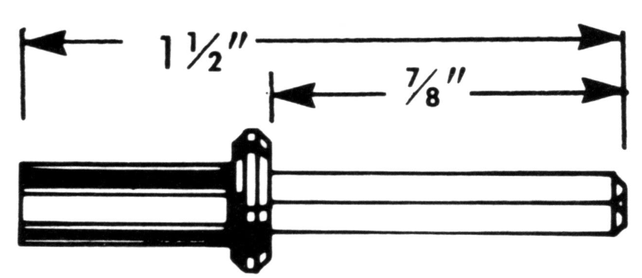 0.104 Square Speedometer Cable Tip - HT152