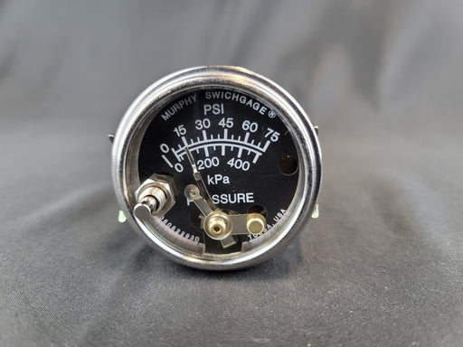 MURPHY Pressure Switch Gauge with Lockout - 20P7-75