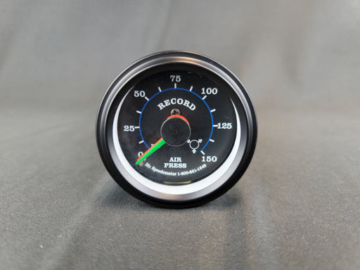RECORD 2 Inch Air Pressure Gauge - DUAL - 0-150 psi Mechanical - HG131