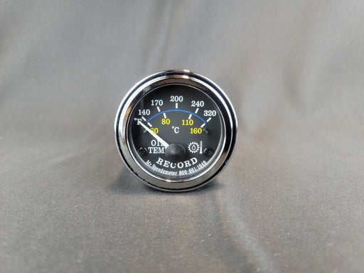 RECORD 2 Inch Transmission Oil Temp Gauge 140-320f - Electric - HG156
