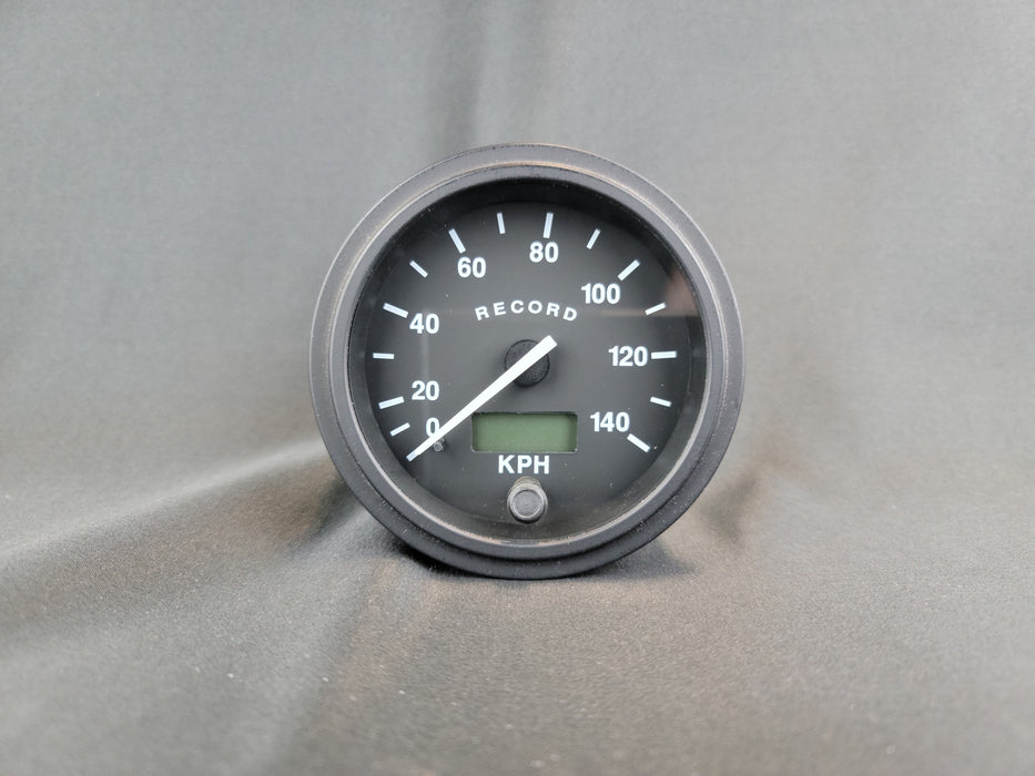 RECORD 3 3/8 Inch Electric Speedometer with Odometer - KPH - R17412/24B
